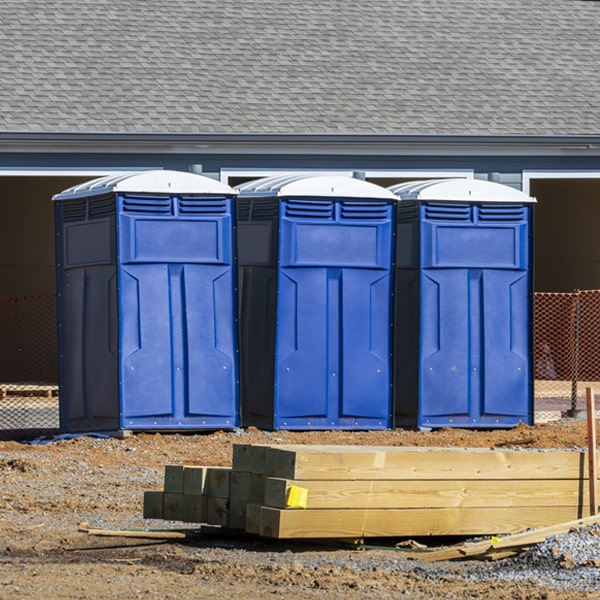 what is the expected delivery and pickup timeframe for the porta potties in Webster ND